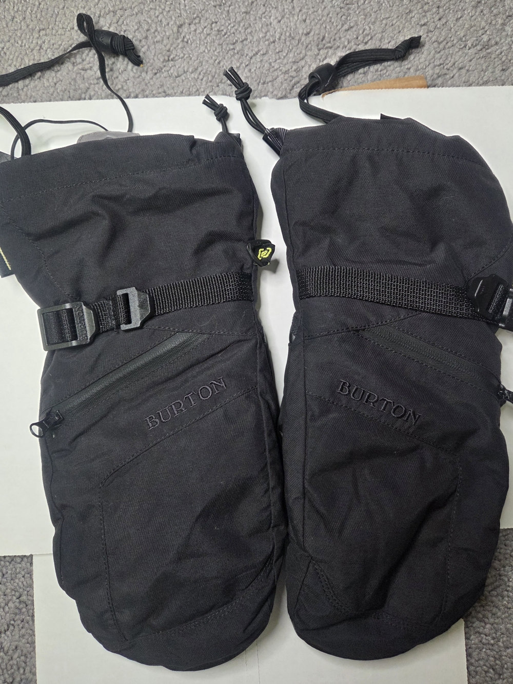Burton Leather GORE-TEX Waterproof Insulated Mittens Winter L Black Ski/SB